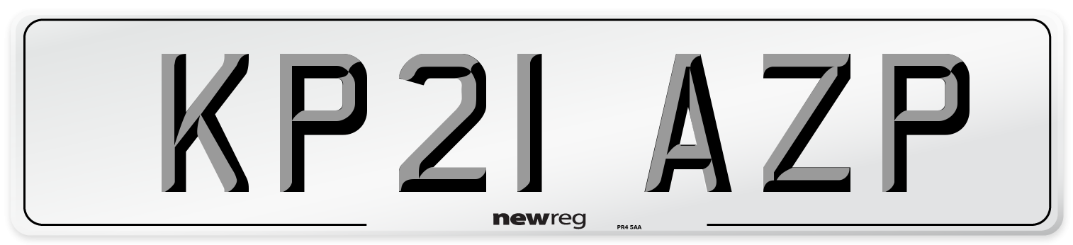 KP21 AZP Number Plate from New Reg